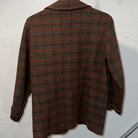 Alfred Dunner petite wool plaid jacket- 8 - Picture 4 of 6